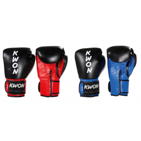Boxovací rukavice KWON KO Champ černo-červené